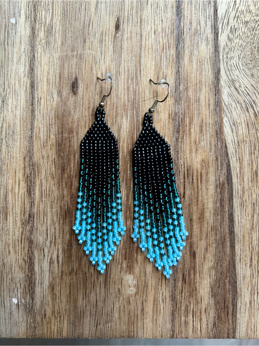 Handmade Beaded Fringe Earrings